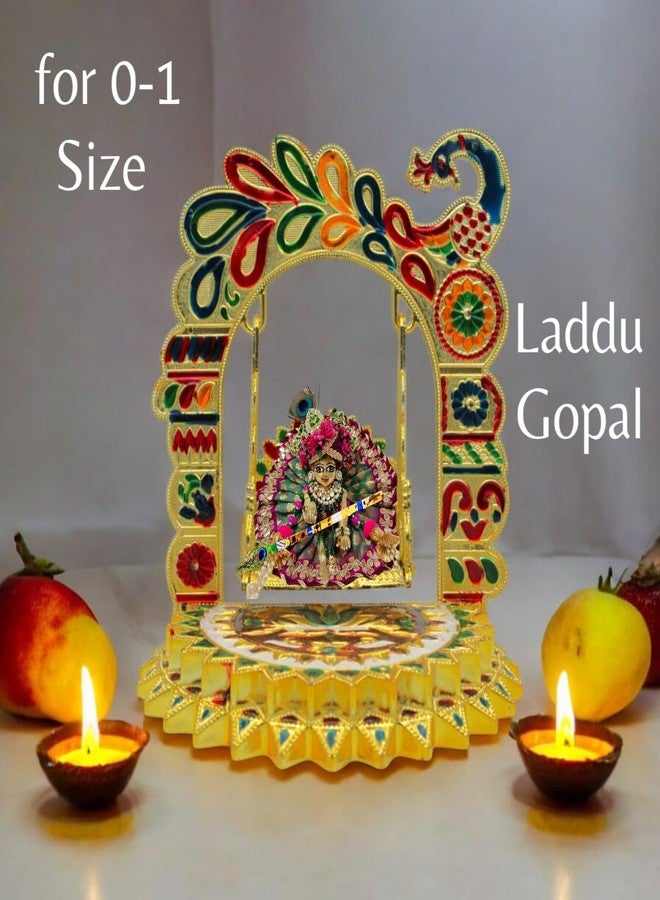 LAZYwindow Laddu Gopal Jhula - كريشنا سوينغ بالانا، بال جوبال ثاكورجي جولا، تصميم متين وأنيق (عبوة من قطعة واحدة) - Image 5